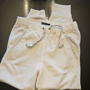 Abercrombie & Fitch Women Off White Sweatpants